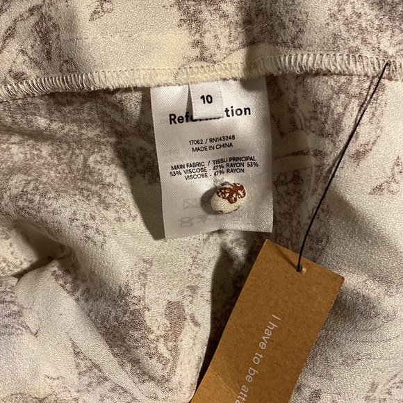 REFORMATION Fairway Rousseau Print Long Sleeve Midi Dress - Picture 10 of 11